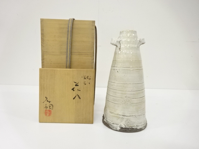 JAPANESE TEA CEREMONY / KOHIKI HANAIRE FLOWER VASE / ARTISAN WORK